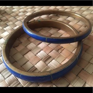 Super cute cobalt blue bangles